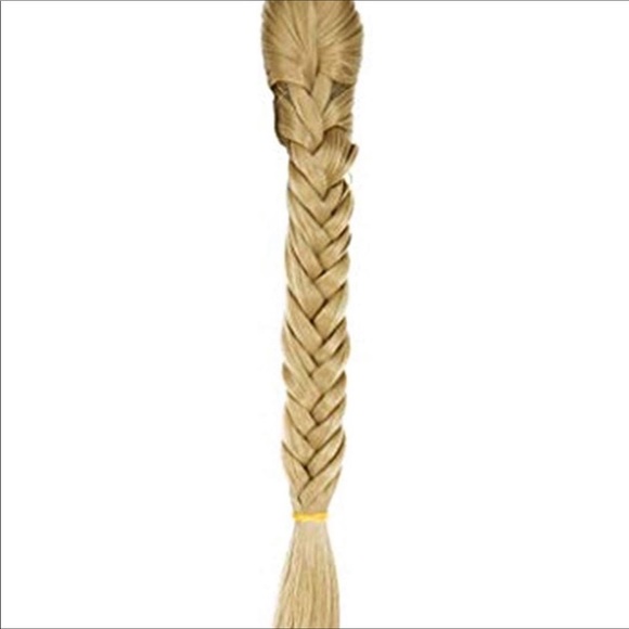 ✨20” ASH BLONDE JAW CLIP FISHTAIL PONYTAIL…NEW main image 7